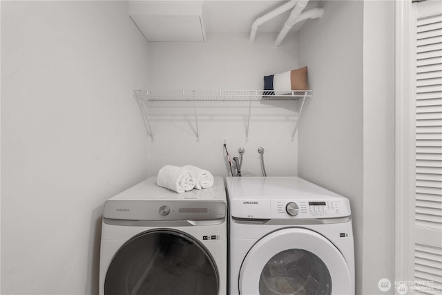 20873 2nd Pl SW, Normandy Park, WA 98166 - laundry room featuring washer and clothes dryer