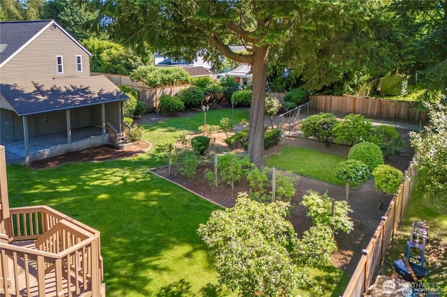 20873 2nd Pl SW, Normandy Park, WA 98166 - fenced backyard featuring a vegetable garden