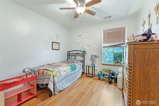 109 Nelsen St NE, Orting, WA 98360 - bedroom featuring light wood-style flooring and ceiling fan