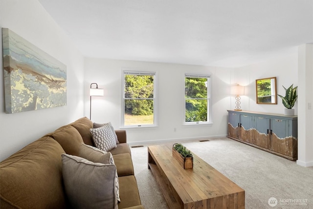 4530 Vacca Ln, Bellingham, WA 98226 - carpeted living room featuring baseboards