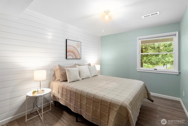 4530 Vacca Ln, Bellingham, WA 98226 - bedroom with wood finished floors and wooden walls