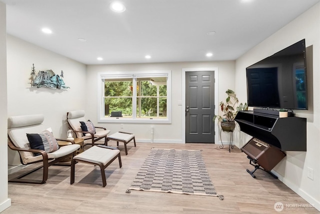 4530 Vacca Ln, Bellingham, WA 98226 - living area with light wood-type flooring and recessed lighting