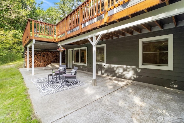 4530 Vacca Ln, Bellingham, WA 98226 - view of patio / terrace with a wooden deck