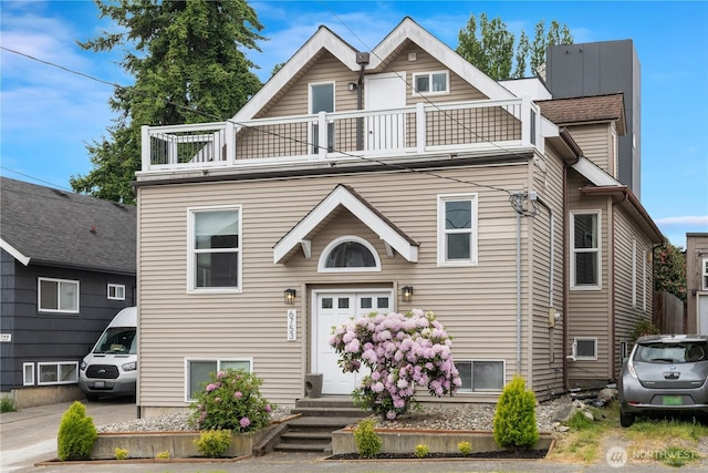 6753 14th Ave NW, Seattle, WA 98117 - view of front of home featuring a balcony