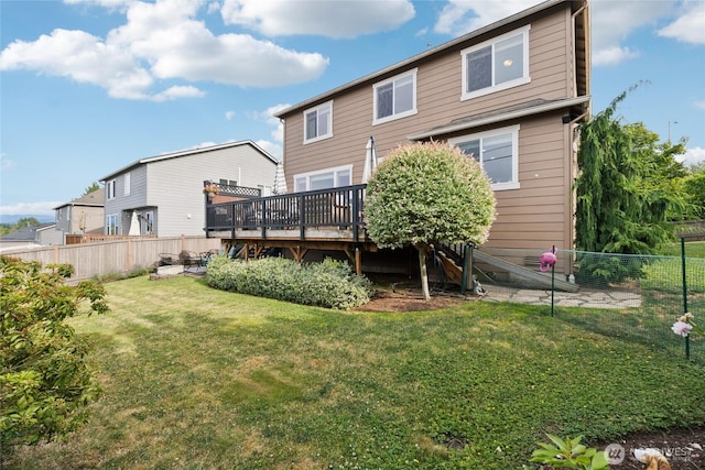 12009 31st Pl NE, Lake Stevens, WA 98258 - back of house featuring a wooden deck