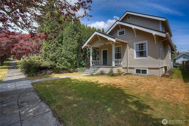 3207 N 9th St, Tacoma, WA 98406 - view of front of home featuring covered porch and a front yard
