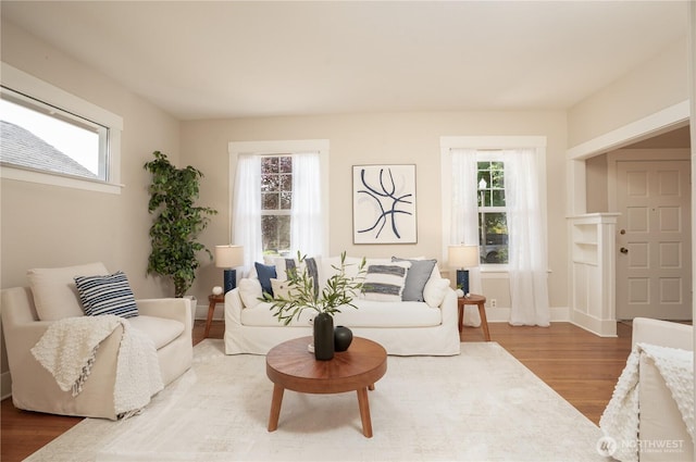 3207 N 9th St, Tacoma, WA 98406 - living area featuring wood finished floors and baseboards
