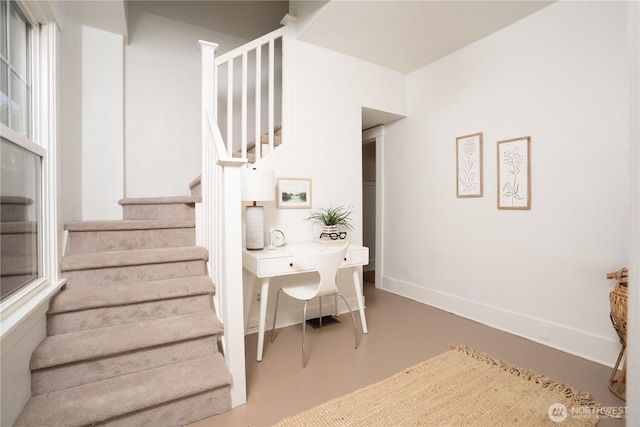 3207 N 9th St, Tacoma, WA 98406 - staircase featuring baseboards