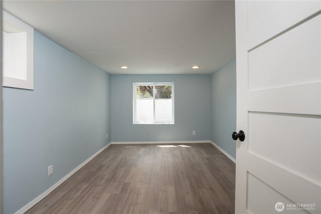 3207 N 9th St, Tacoma, WA 98406 - spare room with wood finished floors and recessed lighting