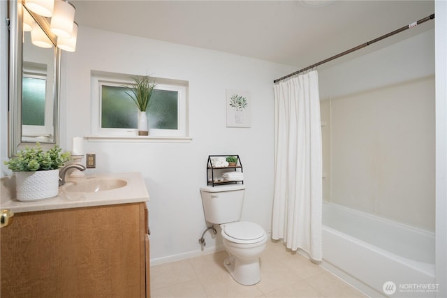 3207 N 9th St, Tacoma, WA 98406 - bathroom with vanity, tile patterned flooring, and shower / tub combo