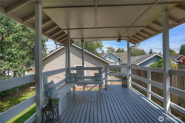 3207 N 9th St, Tacoma, WA 98406 - view of wooden terrace