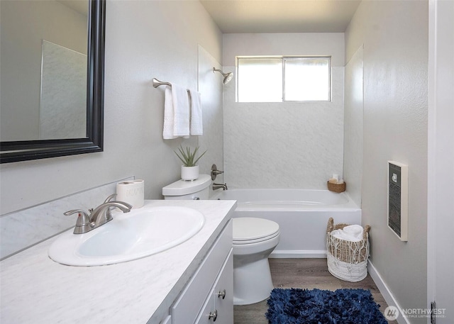 9610 Belmont Dr, Everett, WA 98208 - bathroom with vanity, shower / tub combination, and wood finished floors