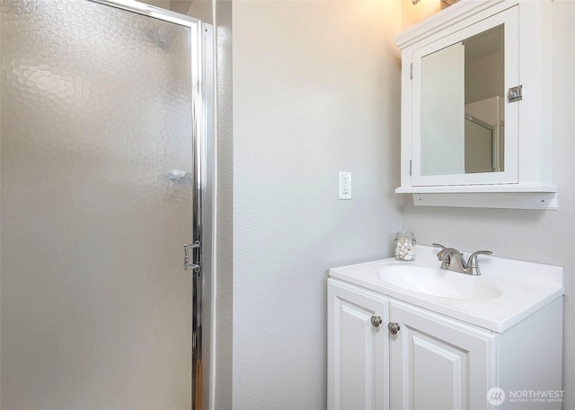 9610 Belmont Dr, Everett, WA 98208 - bathroom with a shower stall and vanity