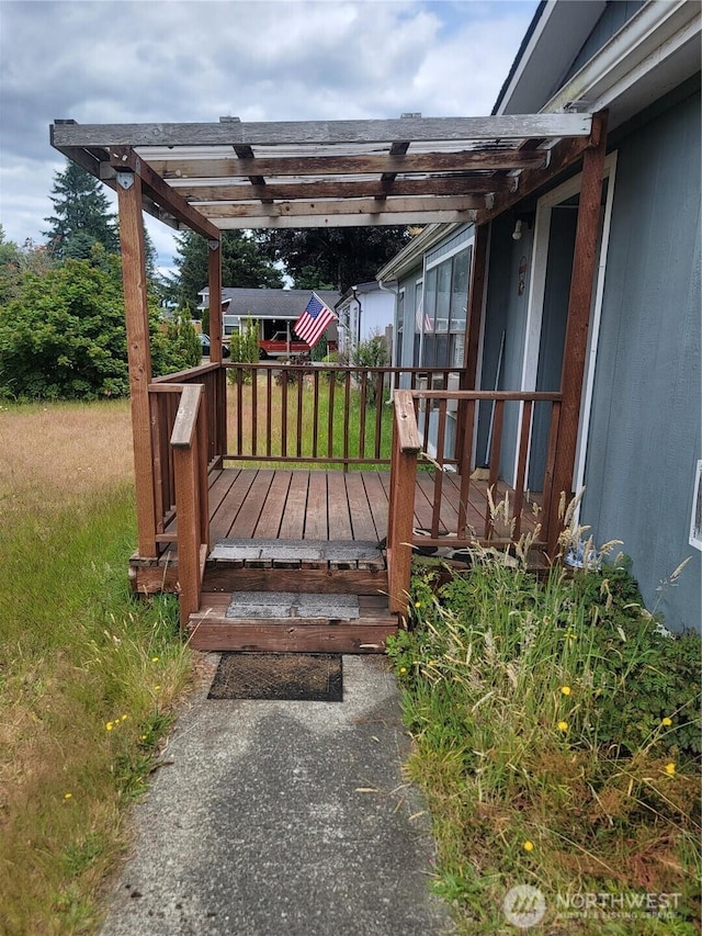 1502 Yelm Ave W Unit 7, Yelm, WA 98597 - deck with a pergola