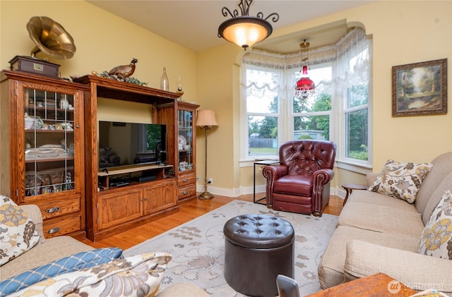 603 W 1st St, Nooksack, WA 98276 - living room with wood finished floors and baseboards