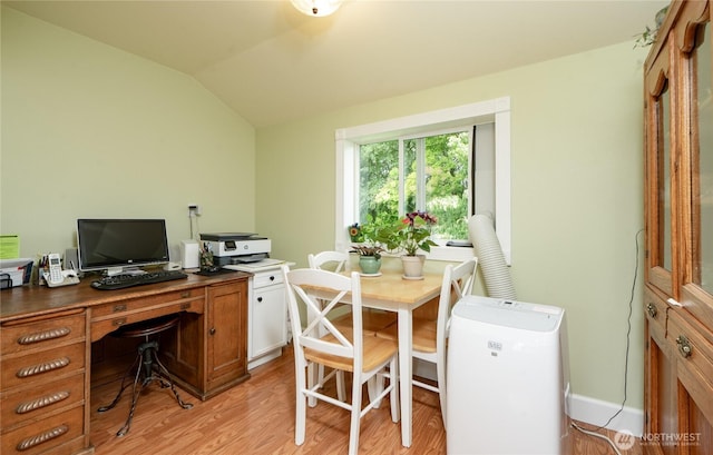 603 W 1st St, Nooksack, WA 98276 - office area with light wood finished floors and lofted ceiling