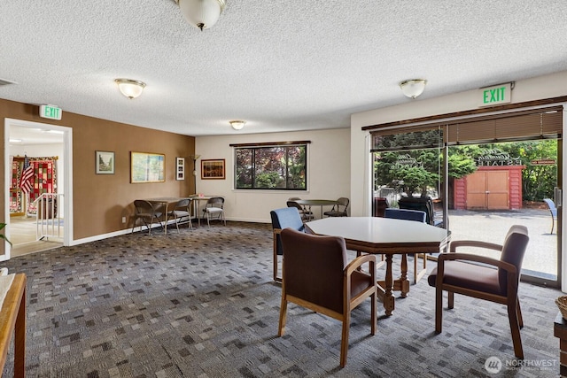 2610 E Section St Unit 25, Mount Vernon, WA 98274 - dining room featuring carpet floors and a textured ceiling