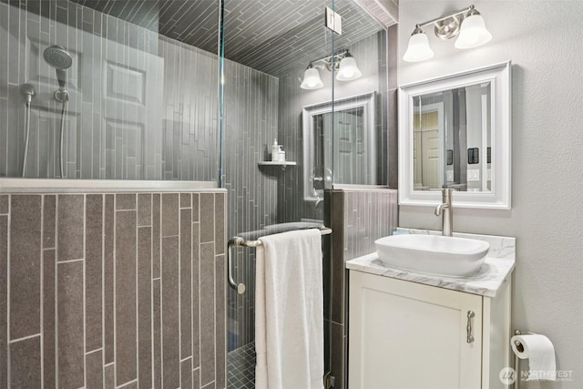 7622 130th Ave NE, Kirkland, WA 98033 - bathroom featuring vanity and a shower stall