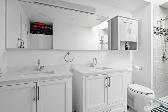538 NW Ensign Dr, Oak Harbor, WA 98277 - full bathroom featuring two vanities and a stall shower