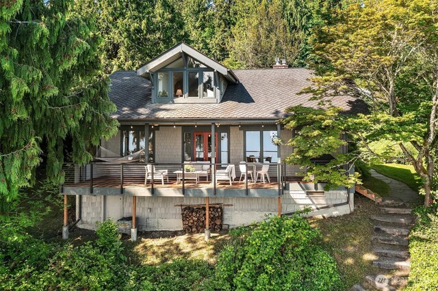 14830 Glen Acres Rd SW, Vashon, WA 98070 - view of front of property featuring roof with shingles