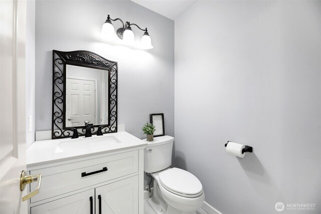 13421 Elk Ridge Rd SE, Monroe, WA 98272 - half bath featuring toilet and vanity