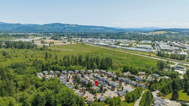 13421 Elk Ridge Rd SE, Monroe, WA 98272 - aerial view of property and surrounding area featuring mountains and nearby suburban area