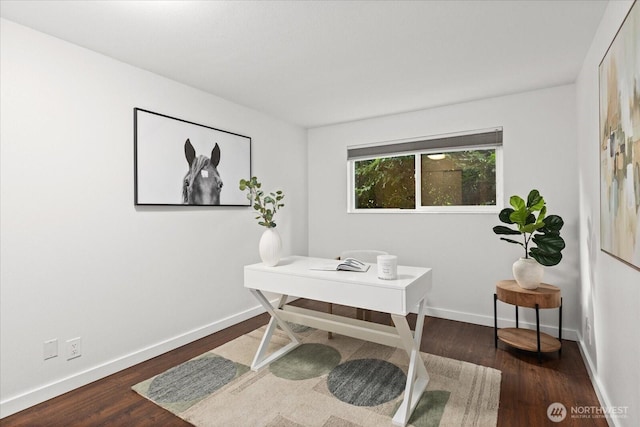 2636 22nd Ave W Unit 101, Seattle, WA 98199 - office with wood finished floors and baseboards