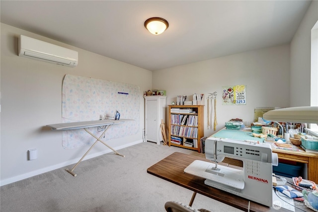 103N Trail Rd, Sedro Woolley, WA 98284 - home office with a wall mounted AC and carpet