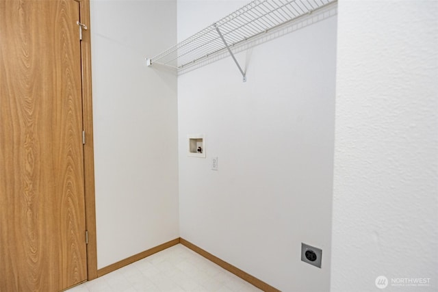 7801 144th Street Ct E, Puyallup, WA 98375 - laundry room with electric dryer hookup, hookup for a washing machine, and light flooring