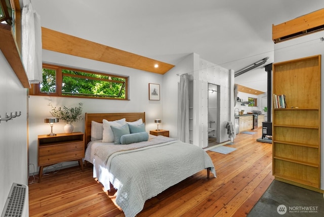 11230 Asta Ln SW, Vashon, WA 98070 - bedroom featuring hardwood / wood-style floors and recessed lighting