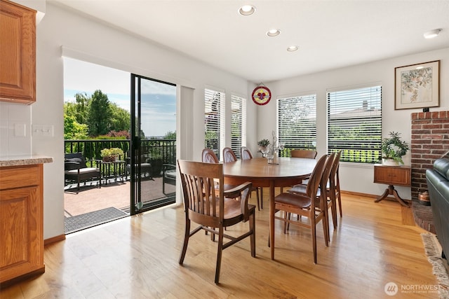 7610 Scenic Dr, Yakima, WA 98908 - dining room featuring recessed lighting and light wood-type flooring