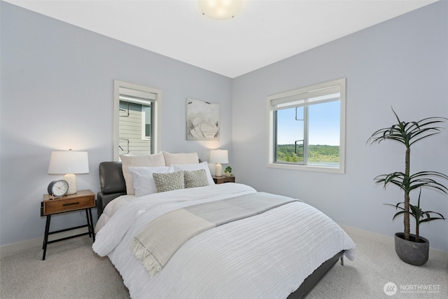 8812 NE 117th Pl, Kirkland, WA 98034 - bedroom featuring light colored carpet and baseboards
