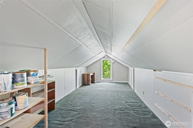 2812 Nome St, Bellingham, WA 98225 - additional living space featuring carpet floors and vaulted ceiling