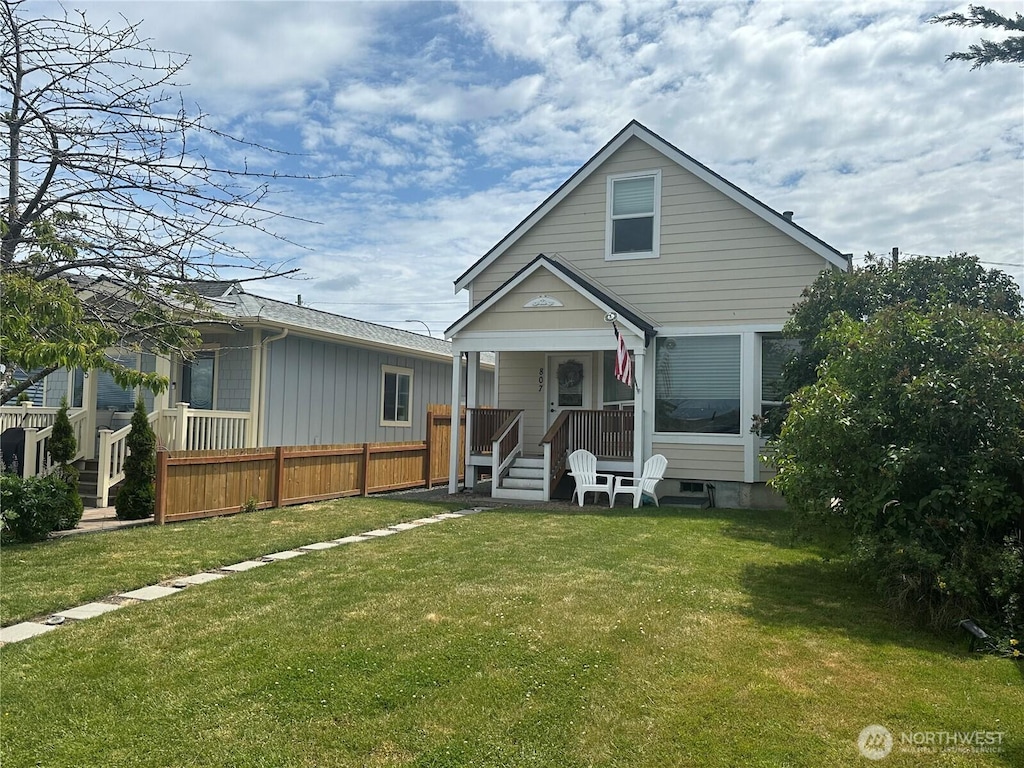 807 24th St, Anacortes, WA 98221 - view of front of house with covered porch