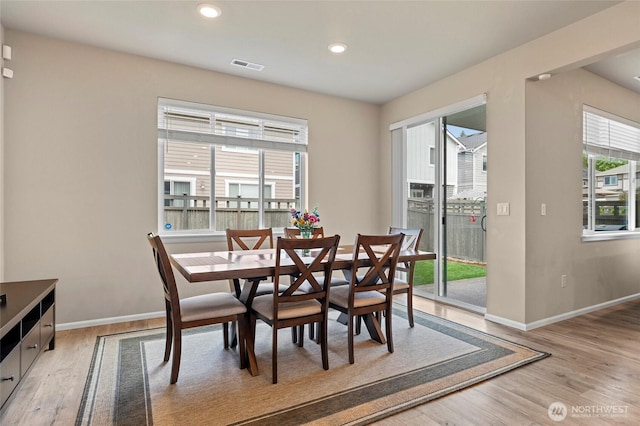 32803 Stuart Ave SE, Black Diamond, WA 98010 - dining space featuring light wood finished floors and recessed lighting