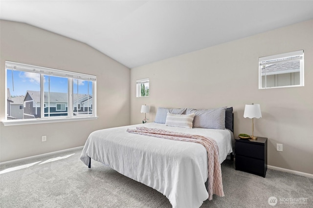 32803 Stuart Ave SE, Black Diamond, WA 98010 - carpeted bedroom featuring baseboards and lofted ceiling