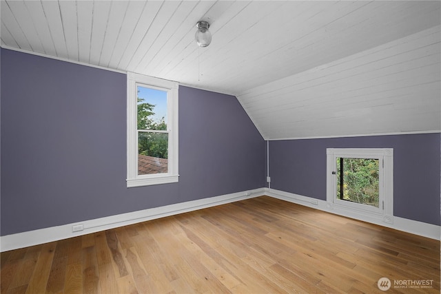 1114 5th Ave SW, Olympia, WA 98502 - bonus room with healthy amount of natural light, wooden ceiling, hardwood / wood-style floors, and lofted ceiling