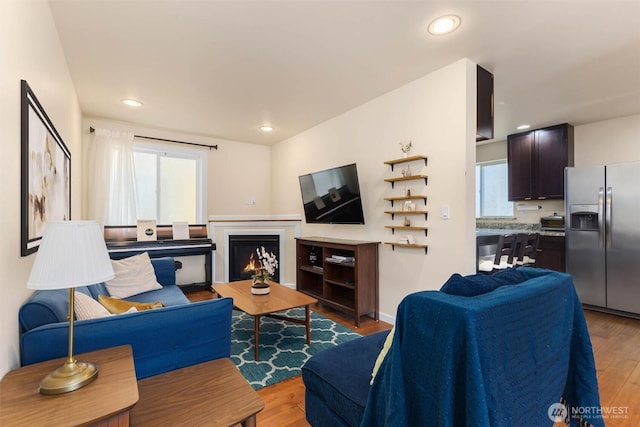 5798 Roosevelt Way NE, Seattle, WA 98105 - living area with light wood finished floors and recessed lighting