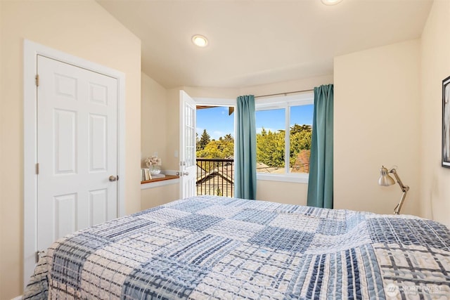 5798 Roosevelt Way NE, Seattle, WA 98105 - bedroom featuring access to exterior and recessed lighting