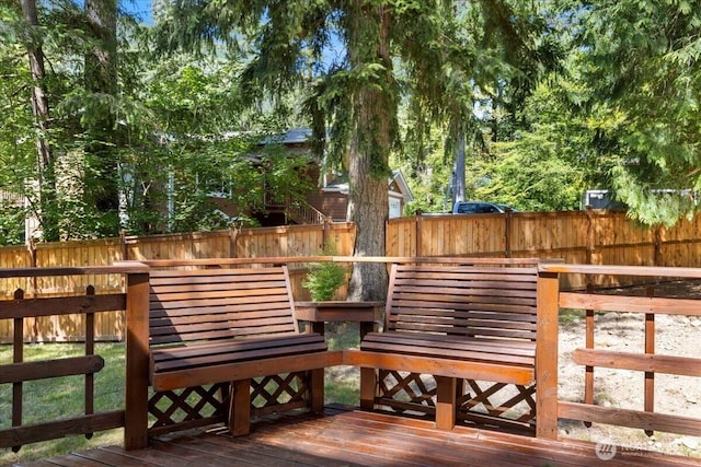 17019 426th Ave SE, North Bend, WA 98045 - deck featuring a fenced backyard