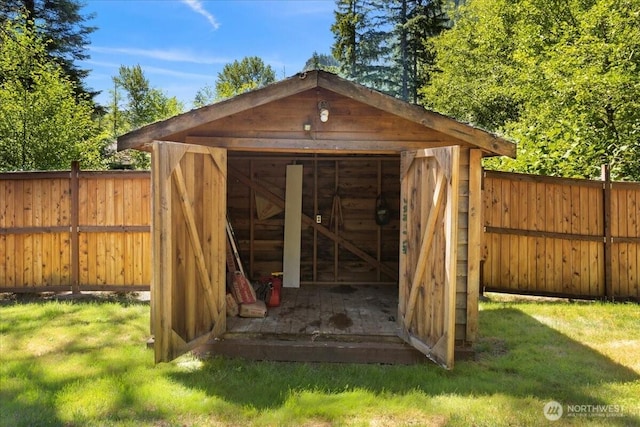 17019 426th Ave SE, North Bend, WA 98045 - view of outdoor structure with a fenced backyard