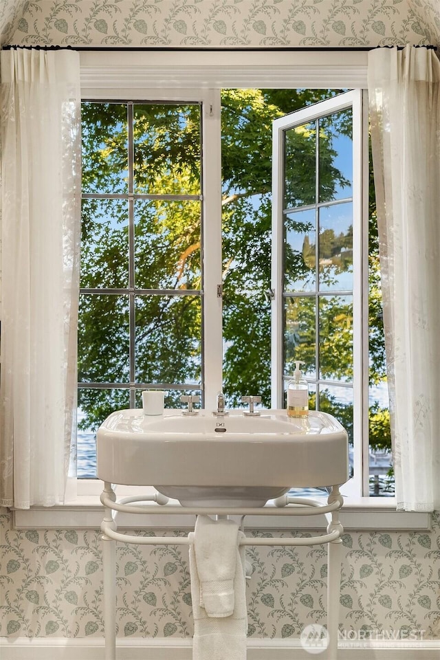 bathroom with healthy amount of natural light