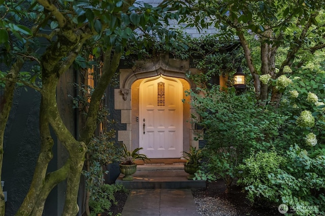 entrance to property