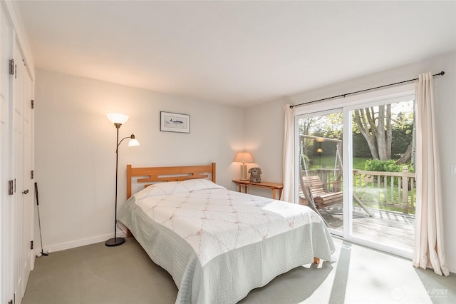 2217 W Birch, Bellingham, WA 98229 - bedroom with access to exterior and light carpet