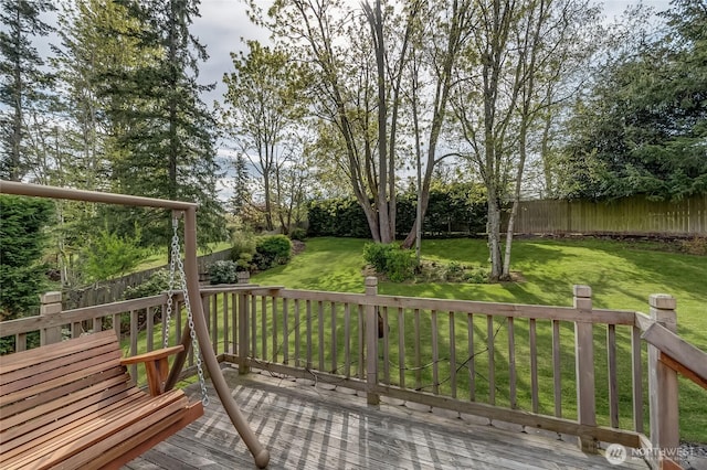 2217 W Birch, Bellingham, WA 98229 - deck with a fenced backyard