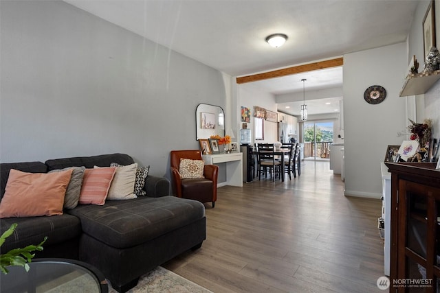 755 S Chelan Ave, Wenatchee, WA 98801 - living area with wood finished floors and baseboards
