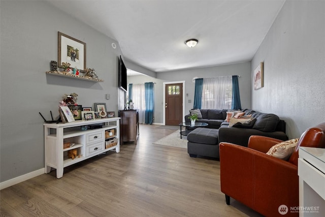 755 S Chelan Ave, Wenatchee, WA 98801 - living area with light wood-style flooring and baseboards