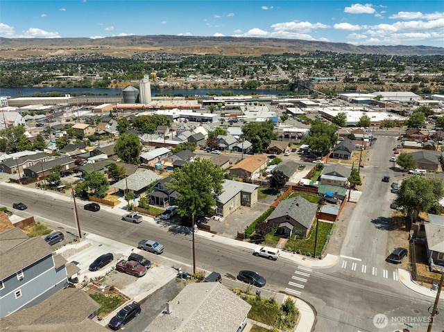 755 S Chelan Ave, Wenatchee, WA 98801 - aerial overview of property's location featuring nearby suburban area and a water and mountain view