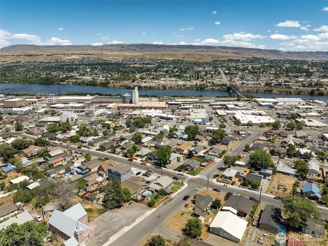 755 S Chelan Ave, Wenatchee, WA 98801 - aerial view of property's location with a water and mountain view and nearby suburban area