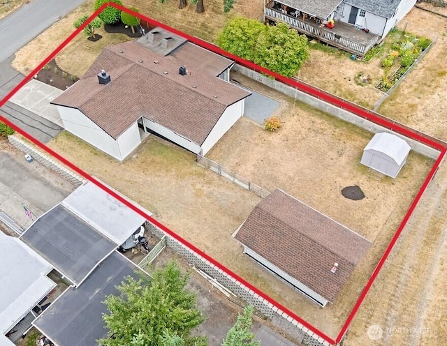 15633 47th Ave S, Tukwila, WA 98188 - view of property location with property parcel outlined
